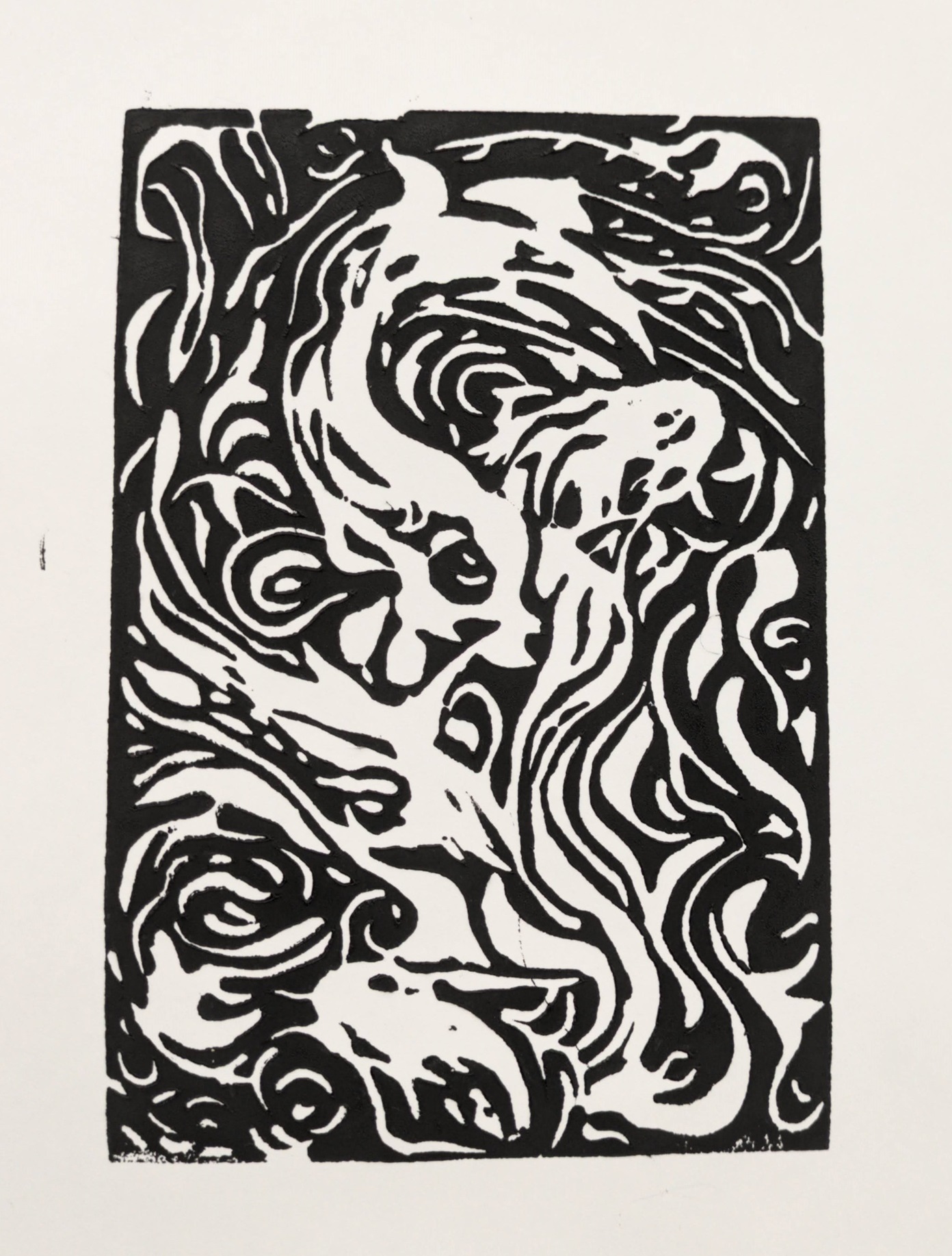 linoleum print